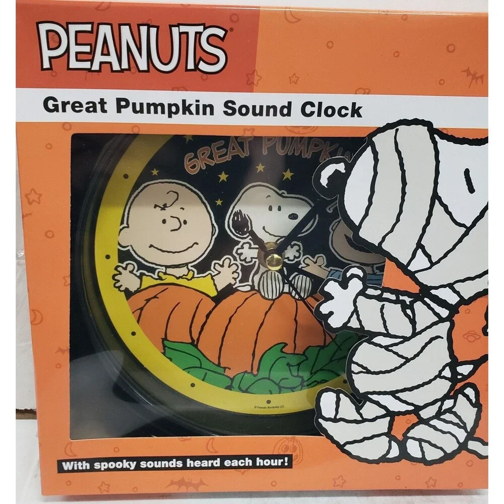 Round Plastic Spooky Sound Wall Clock (8